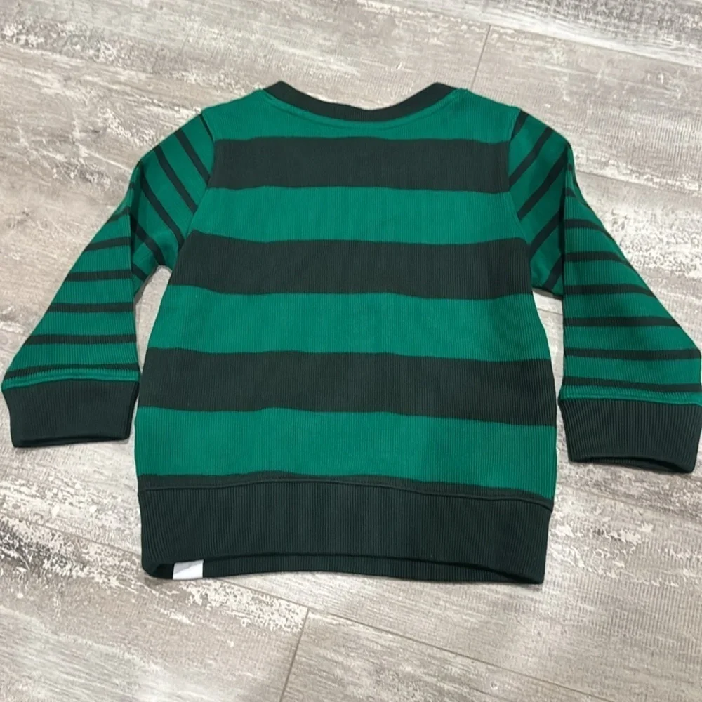 GAP Kids Green Striped Shirt